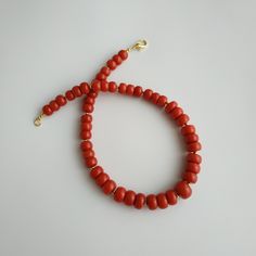 < Orange Coral Beaded Necklace > This product made according to the model of authentic traditional Ukrainian jewelry. The coral is modern, the design is vintage. Like 99% of the coral on the market these days, this coral has been dyed. I use bamboo coral which is not endangered or threatened in any way, unlike natural pink or red coral (the production of which is forbidden almost everywhere in the world). Bamboo coral doesn't mean it's not organic. Every bead of it has a distinctive and be Metallic Furniture, Coral Choker, Ukrainian Jewelry, Jewellery Sale, Vintage Style Necklace, Coral Beads Necklace, Bamboo Coral, Orange Coral, Coral Necklace