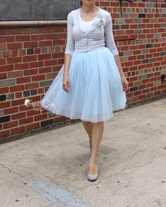 Ciara Gray Baby Blue Tulle Skirt - Length 23.5" (5) Blue Tulle Tutu Dress For Spring, Blue Tulle Petticoat For Party, Elegant Spring Tulle Petticoat, Spring Light Blue Tutu Dress, Elegant Light Blue Tulle Tutu Dress, Party Light Blue Tulle Skirt, Grey Tulle Skirt, Blue Tulle Skirt, Tulle Midi Skirt