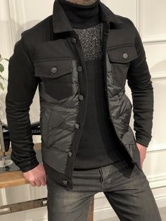 Stylish Jackets For Men, Designer Jackets For Men, Mens Outdoor Jackets, Mens Polo T Shirts, Hoodies Men Style, Mens Casual Outfits Summer, Boys Clothes Style, Stylish Men Casual