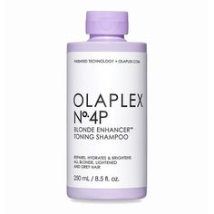 All OLAPLEX® products contain our patented technology, strengthening fragile bonds with every step of the routine for the healthiest hair possible. Their best-selling shampoo is now formulated to celebrate the beauty of blonde. OLAPLEX® No.4 BOND MAINTENANCE™ SHAMPOO cleanses while adding hydration and repair. The newest addition to the family, OLAPLEX® No.4-P maintains all the benefits of the original and deposits just the right amount of tone to neutralize any unwanted warmth between salon visits. Whether your blonde comes naturally or from your stylist, root to tip or balayage, even if you’re proudly grey - OLAPLEX® 4-P BOND MAINTENANCE PURPLE SHAMPOO will help keep your color bright. **OLAPLEX products are thoroughly tested in-house and by independent third-party laboratories for safet Shampoo Olaplex, Olaplex Blonde, Best Purple Shampoo, Olaplex Shampoo, Gene False, Toning Shampoo, Purple Shampoo, Sulfate Free Shampoo, Brittle Hair