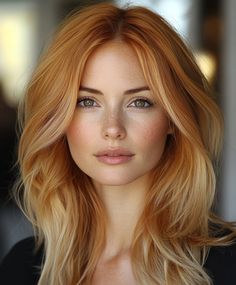 Why Choose Straight Blonde Hair with Copper Money Pieces Discover the Secret 🌟 Hair Contouring, Copper Blonde, Blending Gray Hair, Straight Blonde Hair, Hair Magazine, Goddess Hairstyles, Fall Hair Colors, Long Straight Hair, Asian Hair