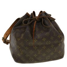 LOUIS VUITTON Monogram Petit Noe Shoulder Bag M42226 LV ar9355BBRAND : LOUIS VUITTON Color : Monogram Material : Monogram Canvas Size(cm) : W25cm x H25cm x D19cm(Approx) / Shoulder 52 - 66cm(Approx) / Shoulder Drop 20 - 28cm(Approx) Size(inch) : W9.8 x H9.8 x D7.5inch(Approx) / Shoulder 20.5 - 26.0inch(Approx) / Shoulder Drop 7.9 - 11.0inch(Approx) Style : Shoulder Bag Comes with : There is no item box and dust bag. We will send only the item you can see in the photo. Serial No. : - Made in : Fr Formal Monogram Canvas Bag With Dust Bag, Formal Monogram Canvas Pouch Shoulder Bag, Designer Formal Bags In Monogram Canvas, Formal Monogram Canvas Shoulder Bag With Leather Lining, Formal Shoulder Bag With Leather Lining And Monogram Canvas, Designer Monogram Canvas Bag With Leather Lining, Designer Bags With Leather Lining And Monogram Canvas, Elegant Monogram Canvas Pouch Shoulder Bag, Formal Bucket Bag In Signature Coated Canvas