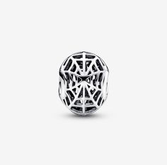 Spin your own Spider-Man story with our Marvel Spider-Man Mask Charm. Crafted from sterling silver in the shape of Spider-Man's mask, the charm's front is made up of graphic font that spells out the iconic reminder "With great power comes great responsibility." The back of the charm features openwork web detailing, while the front includes black enamel eye outlines. Style this quirky charm on your bracelets, earrings or charm holders as a reminder that you're amazing as you are. - Pandora Marvel Spider-Man Mask Charm - Enamel / Sterling silver / Black Pandora Marvel, Spider Man Mask, Eye Outline, Great Power Comes Great Responsibility, You're Amazing, Pandora Charm, Marvel X, Great Power, Marvel Spiderman