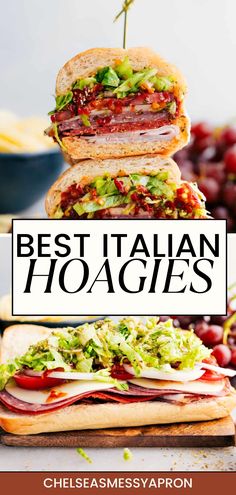 Italian Hoagies At Home Deli Sandwiches, Hot Hoagie Sandwiches, Hot Italian Sandwiches Baked In The Oven, Foot Long Sandwiches, Best Italian Sandwich Recipe, Italian Cold Cut Sandwich, Italian Style Sandwiches, Oil And Vinegar For Sandwiches, Sandwich Oil And Vinegar Recipe