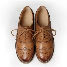 Womens Retro Oxfords Leather Flat Low Heels Brogues Wingtip Lace Up Dress Shoes Condition: 100% Brand New Color:see the photo Heel : 2 cm US4.5=UK2.5=EUR35=22.5cm US5.5=UK3=EUR36=23cm US6=UK4=EUR37=23.5cm US7=UK5=EUR38=24cm US8=UK6=EUR39=24.5 US9=UK7=EUR40=25cm US9.5=UK7.5=EUR41=25.5cm US10=UK8=EUR42=26cm US10.5=UK8.5=EUR43=26.5cm US11=UK9=EUR44=27cm                                               Payment Payment methods accepted Paypal only. Shipping and Handling: We only ship to ebay registered Heeled Brogues, Leather Flats Women, Oxford Brogues, Lace Up Dress, Oxford Flats, Couture Mode, Women Oxford Shoes, Mode Inspiration, Leather Flats