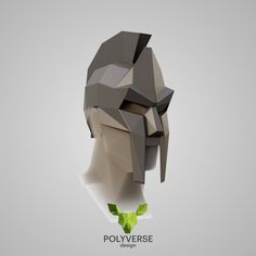 the polyverse logo is designed to look like an origami man's head