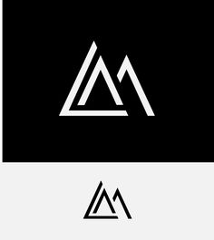 two black and white logos, one with the letter a in it's center