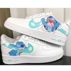 Mode Converse, Обувь Air Jordan, Lilo Und Stitch, Buty Marki Nike, Painted Shoes Diy, Boty Nike, Skor Sneakers, Custom Shoes Diy, Nike Shoes Air Force