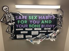 Halloween Dorm Hall Decorations, Halloween Consent Bulletin Board, Resident Assistant Bulletin Boards Halloween, Community Themed Bulletin Boards, Ra Dorm Bulletin Boards, October Bulletin Boards For College, Skeleton Bulletin Board Ideas