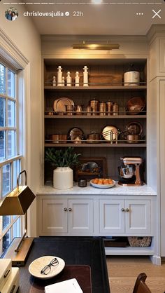 the kitchen is clean and ready to be used for breakfast or desserts, but it's not too crowded