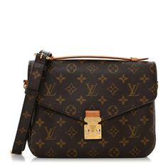 This is an authentic LOUIS VUITTON Monogram Pochette Metis. This chic handbag is finely crafted of classic Louis Vuitton monogram toile canvas. The bag features a vachetta cowhide leather top handle, an optional monogram-coated canvas shoulder strap, and a rear zipper pocket. The envelope-style crossover flap opens with a polished brass S-lock to a partitioned brown microfiber interior. Luxury Monogram Canvas Formal Bag, Designer Formal Bags In Monogram Canvas, Luxury Monogram Canvas Shoulder Bag For Office, Elegant Monogram Canvas Shoulder Bag For Business, Formal Monogram Canvas Shoulder Bag With Detachable Handle, Timeless Monogram Canvas Bag For Formal Occasions, Brown Timeless Monogram Canvas Bag, Timeless Brown Monogram Canvas Bag, Luxury Formal Bags In Signature Coated Canvas