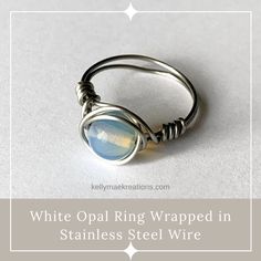 ❕ New product alert!! ❕  #octoberbirthstone #birthstonesforsale #birthstones #opalring #healingstones #opalringforsale #instajewelry #jewelrydesign #jewelrydesigner #jewelrylover #bohojewelry #jewelryforsale #customjewelry #workingmom #personalized #jewelrygram #fashionjewelry #jewelryoftheday #jewelrymaking #handcraftedjewelry #metalsmith #bohemianjewelry #boutiques #jewelrymaker #kellymaekreations Adjustable White Gold Opal Birthstone Ring, Adjustable Spiritual Crystal Ring With Round Stone, White Crystal Birthstone Ring For Gift, White Crystal Birthstone Ring As Gift, Adjustable Spiritual Moonstone Ring, Nickel-free White Spiritual Jewelry, Adjustable Sterling Silver Spiritual Crystal Ring, Silver Adjustable Moonstone Ring For Healing, Adjustable Silver Moonstone Ring For Healing