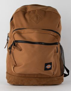 Dickies Signature Backpack. Our Signature Dickies Backpack Is Now Available In Xl To Store More Books, Work Documents, And Travel Essentials. The Backpack Has A Laptop Sleeve, Front Pocket Organizer, Ergonomic Shoulder Straps, And Padded Back Panel. Large Main Compartment. Water Bottle Pocket. Front Pocket Organizer. Front Accessory Pocket. Rugged Faux Suede On Bottom. 17.5"h X 12.5"w X 6.25"d. 100% Polyester. Imported. Dickies Backpack, Pocket Organizer, Laptop Sleeve, Things To Buy, Travel Essentials, Laptop Sleeves, Front Pocket, Faux Suede, Shoulder Straps