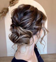 Loose Wavy Chignon Updo for Long Hair Loose Curly Updo, Hairstyles For Long Curly Hair, Wavy Updo, Thin Hair Updo, Loose Updo, Layered Haircuts For Medium Hair, Mother Of The Bride Hair, Hair Adviser