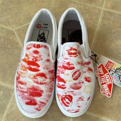 Brand New And Never Worn. Vans Limited Edition, Vans Red, Shoes Vans, Women's Vans, Womens Vans, Vans Shoes, Hair Removal, Womens Shoes Sneakers, Natural Hair