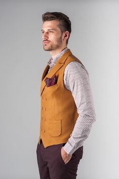 Wiaofellas Men's Vest Wool Double Breasted Formal Casual Business Waistcoat Slim Tailored Sleeveless Jacket Social Chaleco Note: Dear, if you find the above standard suit size is not suitable for you, you just need to measure your body according to the picture measurement guide and show us the body size. We can also customize suits for you. Same price! Dimensions in centimeters or inches1. neckline=? 2. shoulders=? 3. arm length= ? 4. Bicep = ?5. Cuff = ? 6. Chest =? 7. Belly =? 8. Waist = ?9. H Sleeveless Vest With Buttons For Fall, Slim Fit Sleeveless Winter Vest, Slim Fit Sleeveless Vest For Fall, Winter Slim Fit Sleeveless Vest, Single Breasted Winter Workwear Vest, Single Breasted Vest For Winter Workwear, Winter Workwear Vest, Single Breasted, Winter Workwear Single-breasted Vest, Winter Workwear Vest With Buttons