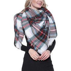 Plaid Print Oversized Blanket Scarf Tartan Checked Shawl Wrap Scarf Scarves Keep Warm And Cozy With This Ultra Chic Blanket Shawl Scarf: Soft As Cashmere! Warm As Fleece! Made Of The Cashmere-Like Acrylic Fabric. This Blanket Scarf Is Soft And Warm, Which Is Perfect With Our Cute Gloves For Cold Weather And Is A Great Fall Companion For Your Autumn And Winter Wardrobe. Versatile Oversized Square Scarf - Whether Coiled Around Your Neck Or Worn As A Shawl, This Plaid Wrap Scarf Is Great For You. I Cute Gloves, Blanket Shawl, Oversized Blanket, Reversible Scarf, Tartan Scarf, Plaid Blanket Scarf, Cozy Scarf, Plaid Blanket, Oversized Scarf