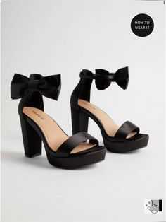 Short Heels For Hoco, Cute Homecoming Shoes, Black Heels Thick Heel, Black Homecoming Heels, Black Hoco Shoes, Black Hoco Heels, Black Shoes For Prom, Heels For Homecoming, Black Wedding Heels