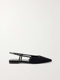 Shop GUCCI Demi leather-trimmed logo-jacquard velvet ballet flats, Explore the latest GUCCI women's collection today on NET A PORTER Mini Skirt Jeans, Velvet Ballet Flats, Classy Flats, Shop Gucci, Skirt Jeans, Spring Flats, Brand Shoot, London House, Personal Brand