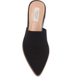 Steven New York Valdez Knit Mule | Nordstromrack Pointed Toe Mules For Fall, Trendy Synthetic Mules For Fall, Spring Workwear Fitted Mules, Fitted Mules For Workwear In Spring, Comfortable Spring Workwear Mules, Comfortable Mules For Work In Spring, Comfortable Spring Mules For Workwear, Casual Mules With Textured Sole And Pointed Toe, Trendy Fall Mules