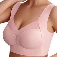 PRICES MAY VARY. Comfortable: Wireless bra for women is made of skin-friendly, highly elastic fabric ,offers lightweight/breathable and comfortable feeling. Wireless&Seamless:V neck, Air Ultimate Lift Stretch,No Steel Ring,super soft,and you will feel nothing at all. Push Up Bra: Provide instant sculpting of breasts shape & contour against sagging, Creating a perkier & smoother shape with full support. Occasion: This everyday bras can wear for Daily wear, Sleep, Sports, Fitness, Yoga, Pregnancy, Belle Silhouette, Women Gathering, Best Tank Tops, Beautiful Figure, Estilo Chic, Comfortable Bras, Improve Posture, Tallinn, Seamless Bra