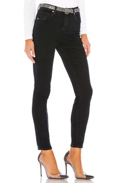 Black Trousers Versatile Black Mid-rise Jeans, Black High Rise Versatile Jeans, Versatile Black High-rise Jeans, Versatile Black High Rise Jeans, Versatile High Rise Black Jeans, Classic Tight Bottoms, High Rise Black Pants For Everyday, Black Slim Fit Bottoms For Fall, Everyday High Rise Black Pants