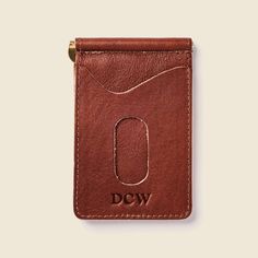 Monogrammed brown money clip wallet for men Sustainable Leather, Clip Wallet, Minimalist Wallet, Money Clip Wallet, Yes Please, Naturally Dyed, The Money, Soft Suede, Money Clip