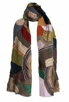 Scrap Fabric Crafts, Fabric Scarf, Repurposed Clothing, Art Scarves, Make Your Own Clothes, Scarf Women Fashion, Cozy Scarf, Hijab Fashion Inspiration