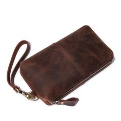 Product information : Texture: cowhide Color classification: Crazy Horse Skin Dark Brown Style: Retro style Style: Long Wallet Size Information: Size: 18x10x4cm Packing list: Wallet * 1 Men Clutch Bag, Man Clutch, Simple Retro, Brown Style, Crazy Horse, Purse Clutch, Brown Fashion, Long Wallet, Style Retro