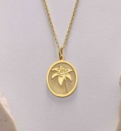 Gold Lily Flower Pendant - Lily Flower Gold Necklace ● Material of pendant: Solid Gold 14k ( REAL GOLD ) ● Metal Stamp: 14k ( REAL GOLD ) ● The pendant is available in 5sizes: - 12x17 mm / 0,47 x 0,66 inches - 13x18 mm / 0,51 x 0,70 inches  In the photos - 14x19 mm / 0,55 x 0,74 inches  - 16x21 mm / 0,62 x 0,82 inches  - 18x24 mm / 0,70 x 0,94 inches ( In the photos the size is 13x18 mm / 0,51 x 0,70 inches ) ( Jump Ring inner diameter: 4 mm ) ● Material of chain: Solid gold 14k ( REAL GOLD ) It Yellow Gold Flower Charm Necklaces, Yellow Gold Flower Necklaces With Charms, Yellow Gold Flower-shaped Necklaces With Charms, Yellow Gold Flower-shaped Necklace With Charms, Gold Floral Jewelry With Flower Charm, Gold Botanical Jewelry With Flower Charm, Gold Botanical Flower Pendant Jewelry, Botanical Style Gold Jewelry With Flower Charm, Flower Gold Necklace