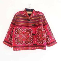 Welcome to my store !!   Women 's Blouse Mandarin Collar Thai Hmong Cotton Cross Stitch Hand Embroidered Decorated with printed fabric Long Sleeve Size 42 Quality  Product from Thailand Description :  Happy Thai Store, we sell some unique and high quality product from my own country; Thailand. Our product is a unique that made from natural materials. The original designed to be versatile and inspirations shed light on Thai culture and traditions. New Collection from Chingmai :Women 's Blouse Man Hmong Inspired Clothing, Hmong Clothing, Hmong Necklace, Hmong Necklace Silver, Hmong Fashion, Hmong Fabric, Blouse Man, Thai Culture, Shed Light