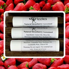 Nature has done it right with this juicy, fresh strawberry flavor. Just the right balance of sweet and dewy to stimulate your taste buds. Great for wedding/party favors or a low-priced gift! Since this is a natural flavor oil, it is not sweet, therefore it won't have a strong smell, but will taste yummy on the lips! No colorant used. Moisturizing, conditioning formula made with 100% naturally derived ingredients. Gluten Free, phthalate free. 💕This listing is for one 0.3 oz (8.5 g) tube of lip b Strawberry Delight Chapstick, Strawberry Lip Balm, Valentinstag Party, Flavored Oils, Lip Balm Gloss, Wedding Party Favors, Valentines Day Party, Natural Flavors, Lip Balm