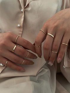 Shop 10pcs Minimalist Ring at ROMWE, discover more fashion styles online.