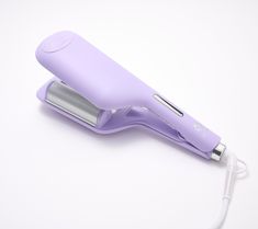 Get smooth, shiny waves instantly! The BodyWaver from Calista is a double-barrel styling tool that delivers fast volume and perfect waves that last. Double barrel plates style hair into 1.25" waves and are coated with ceramic and tourmaline to deliver fast, consistent heat. Built-in styling timer provides three timing options (four, six, or eight seconds) indicating how long to hold each wave, limiting heat exposure, and ensuring styling remains consistent.  Fusion Technology combines ionic and Best Hair Tools For Waves, Callista Hair Tools, Mermade Hair Waver Styles, Mermaid Hair Waver, Hair Waver Iron, Double Barrel, Hair Styler, Styling Tools, Barrel