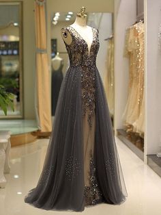 a dress on display in a store window