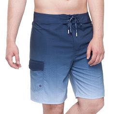 Ideal for a day at the beach or pool, he'll love these men's Board Shorts from Rokka&Rolla. Click on this MEN'S GUIDE to find the perfect fit and more! FEATURES Quick drying with water-repellent microfibers Patch side pocket to help store your media device or phone with an eyelet water drainer UPF 50+ bathing swimwear suit to protect your skin from harmful UV rays UPF 50+ 1 exterior pocketFIT & SIZING 9-in. inseam Faux-drawstringFABRIC & CARE Polyester, spandex Machine wash Imported Size: 29. Color: Dark Navy Gradient. Gender: male. Age Group: adult. Dark Blue Gradient, Swimwear Suits, A Day At The Beach, Blue Gradient, Mens Boardshorts, Day At The Beach, Swim Suit Bottoms, Uv Rays, Side Pocket