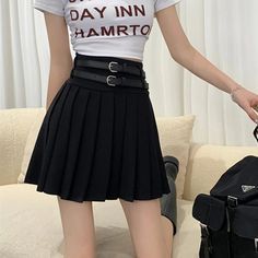 TAVIMART Korean Fashion Pleated Casual A-line Skirt Women Spring New Preppy Style Solid Color All-match Skirt with Belt There may be errors in manual measurement, 1-3cm error is normal. The color in the image could look slightly different from the actual product. 1478352838 Casual High-waist Skirt With Belt, Casual High Waist Skirt With Belt, Casual Solid Color Belted Skirt, Trendy Belted Mini Skort, Chic Pleated Mini Skirt With Belt, Trendy Mini Skort With Belt, Casual High-waist Skirt With Belt Detail, Casual High Waist Skirt With Belt Detail, Belted Fitted Pleated Skirt