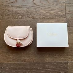 Nib Chloe Parfum Faux Pebbled Leather Small Pouch Coin Purse Card Wallet Beige / Cream / Light Blush With Snap Closure. Measures Approximately 4” Length 3.5” High And 1” Wide. Never Been Used / Only Opened To Take Picture. Chic Beige Wallets Perfect For Gifts, Chic Compact Pink Wallet, Chic Compact Coin Purse, Chic Beige Coin Purse For Gift, Chic Beige Coin Purse As Gift, Chic Compact Bag With Card Slots, Chic Blush Wallet For Everyday Use, Chic Compact Coin Purse For Daily Use, Chic Blush Wallets For Everyday Use