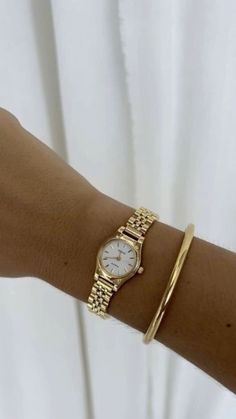 Trendy Watches Women, Watch Stack, Jewelry Combo, Stack Jewelry, Wrist Stack, Surf Jewelry, Gold Jewelry Outfits, Wrist Jewelry