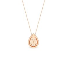 This Dewdrop Halo Necklace features a dewdrop-shaped diamond surrounded by a halo of tiny diamonds. The dewdrop-like setting creates a breathtaking visual experience, making this diamond pendant necklace perfect for any occasion, whether it’s a night out or a day at the office. It’s versatile enough to be worn with any outfit, from casual to formal. Rose Cut Diamond Teardrop Necklace, Teardrop Necklace With Rose Cut Diamonds, Rose Gold Diamond Teardrop Necklace, Rose Gold Teardrop Diamond Necklace Fine Jewelry, Fine Jewelry Rose Gold Teardrop Diamond Necklace, Yellow Gold Teardrop Jewelry With Halo Setting, Yellow Gold Teardrop Halo Jewelry, 14k Gold Teardrop Pendant Diamond Necklace, 14k Gold Teardrop Diamond Necklace