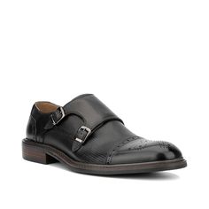 Vintage Foundry-Morgan Slip-On Dress to impress by wearing the Morgan slip-on by Vintage Foundry Co. This good-looking pair flaunts dual monk straps, timeless brogue detailing and textured upper to instantly put you under the spotlight. The Morgan, Monk Strap, Strap Dress, Vintage Black, Dress To Impress, How To Look Better, Dress Shoes, Slip On, How To Wear