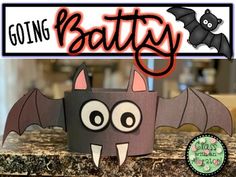 an image of batty made out of toilet paper on the counter with text going batty