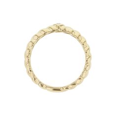 Make a statement with our Orleans Twisted Bezel Diamond Ring. Crafted from 14 karat yellow gold, this elegant ring features a single bezel set diamond of 1/15 carat, adding a touch of luxury to any outfit. Its twisted high polish design adds a unique touch to this must-have accessory. Shine bright with this playful and trendy piece!