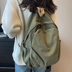 UAKISS - New Canvas Backpack Schoolbag For Teenage Girls Boys Woman Man Laptop Travel Rucksack Mochilas High Quality Large Capacity Khaki Canvas Bag For School, Casual Beige Shoulder Bag For Students, Khaki Large Capacity Backpack For School, Khaki Large Capacity Backpack For Students, Khaki Rectangular Canvas Bag For School, Khaki Large Capacity School Backpack, Brown Canvas School Bag, Brown School Shoulder Canvas Bag, Casual Green Shoulder Bag For Students