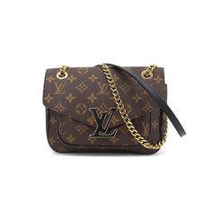 Louis Vuitton Monogram Passy Chain Shoulder Bag Brown Black Size: W22 X H16 X D8cm Shoulder: Single 106cm/Double 61cm Weight: 675g Outside : Open Pocket X 1 Inside: Zipper Pocket X 1 Open Pocket X 2 Color: Brown Bags Louis Vuitton, Shoulder Bag Brown, Chain Shoulder Bag, Louis Vuitton Monogram, Louis Vuitton Bag, Zipper Pocket, Bag Lady, Louis Vuitton, Monogram