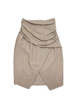 Elegant Spring Bottoms With Folds, Chic Stretch Ruched Skirt, Elegant Ruched Skirt For Night Out, Elegant Ruched Bottoms For Date Night, Chic Stretch Skirt With Folds, Elegant Solid Bottoms With Folds, Chic Ruched Pencil Skirt For Spring, Elegant Solid Ruched Skirt, Elegant Ruched Solid Color Skirt