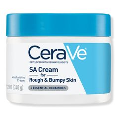 SA Cream, Salicylic Acid Body Cream for Rough & Bumpy Skin - S MSTR CRM FR RGH ND BMPY SKN 12OZBenefitsMoisturize, exfoliate and soften rough and bumpy skin with just one body creamGently smoothes the look and feel of skin textureEffectively hydrates dry skinGentle body cream formula exfoliates the skin with salicylic acid and lactic acidHelps restore the protective skin barrier with three essential ceramidesHelps attract moisture to the skin with hyaluronic acidHelps soothe the skin with niacinamideNon-comedogenicDeveloped with dermatologistsKey IngredientsSalicylic acid and lactic acid gently exfoliate for smooth, soft skinCeramides help restore and maintain the skin's natural barrierHyaluronic acid attracts hydration to the skin's surface and helps dry skin retain moistureNiacinamide he Rough And Bumpy Skin, Cerave Skincare, Rough Bumpy Skin, Cerave Moisturizing Cream, Keratosis Pilaris, Bumpy Skin, Cleanse Recipes, Oily Skin Care, Moisturizing Cream