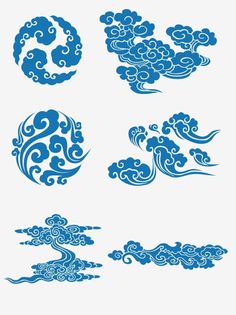 Happy Mid Autumn Festival, Fireworks Festival, Chinese Pattern, Cloud Tattoo, Japanese Illustration, Autumn Festival, Arte Sketchbook, Mid Autumn