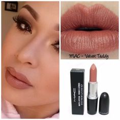 Matte Lipstick A Creamy Rich Lipstick Formula With High Colour Payoff In A No-Shine Matte Finish Mac Velvet Teddy Lipstick, Velvet Teddy Mac, Mac Velvet Teddy, Makeup Mac, Velvet Teddy, Lipstick Color, Mac Makeup, Mac Lipstick, Blush Makeup