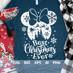 mickey mouse best christmas ever svg cut file